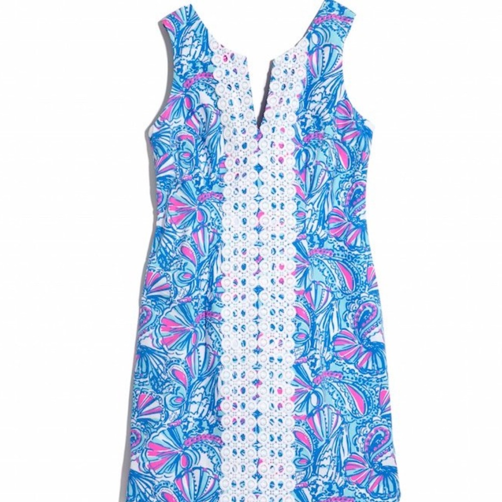 Lilly Pulitzer for Target My Fans Sleeveless Shift Dress NWT, size 8